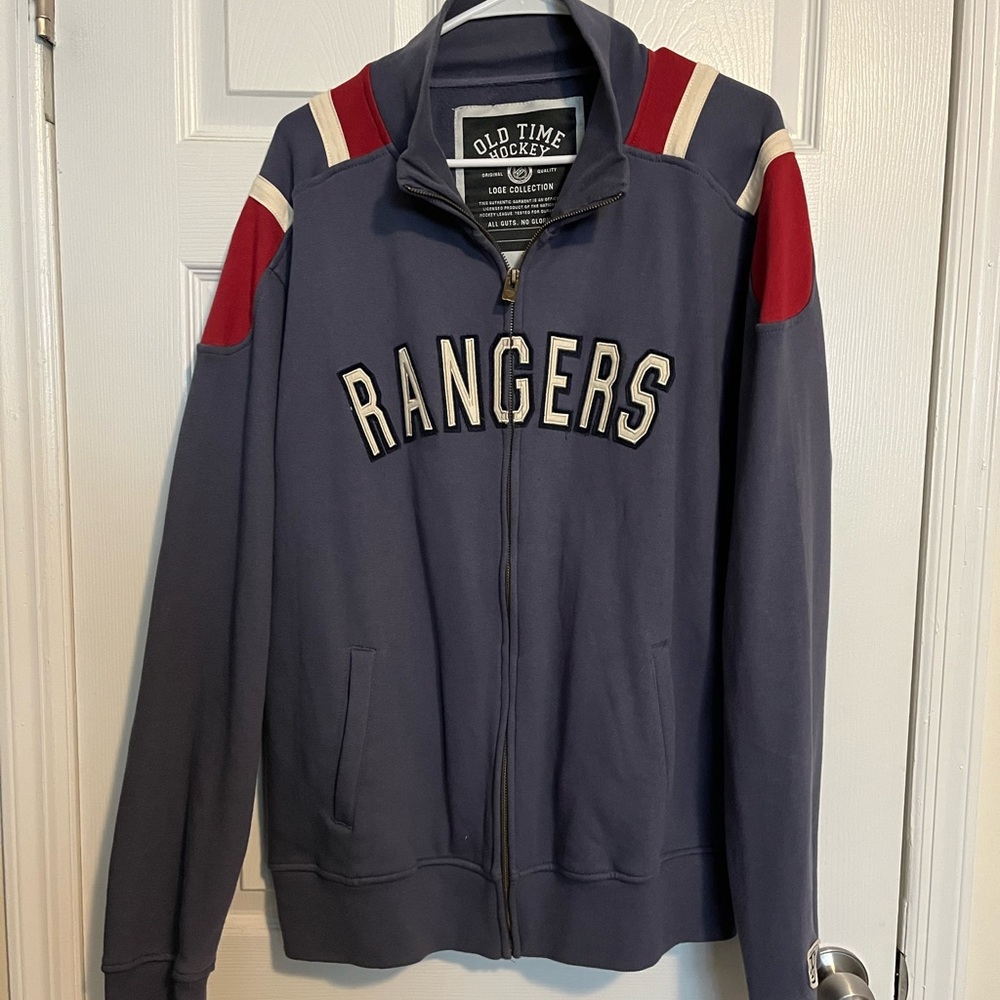Old time hockey rangers sweatshirt